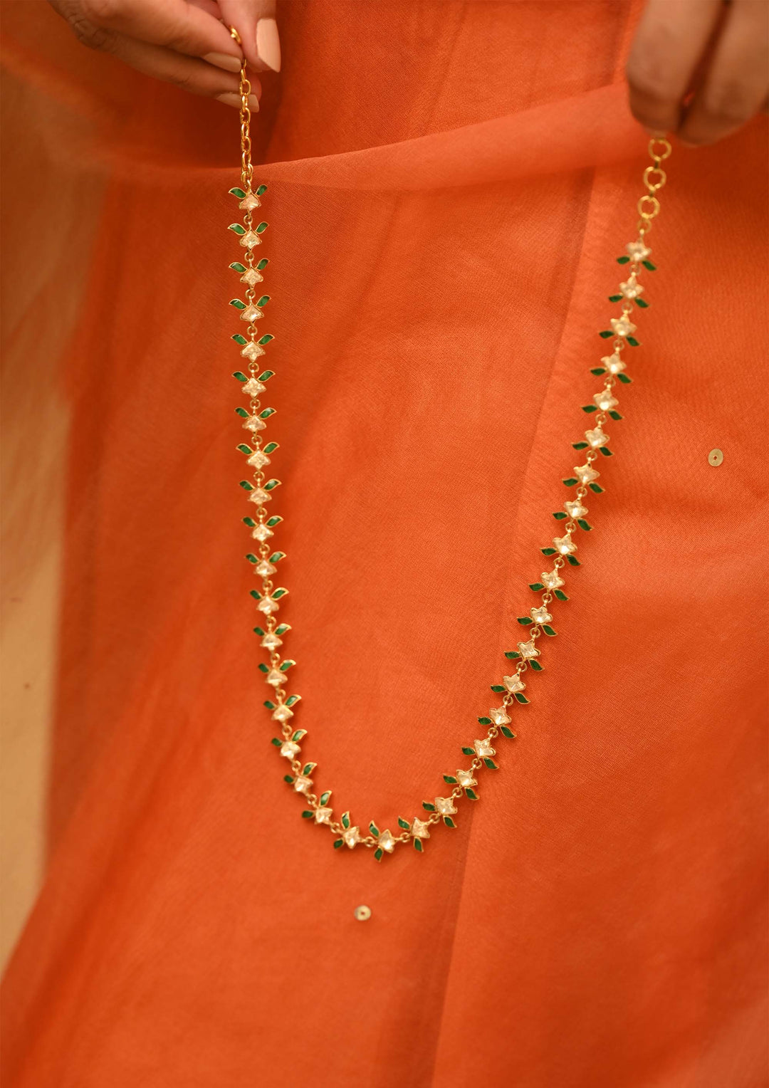 Sterling Silver Mogra Necklace