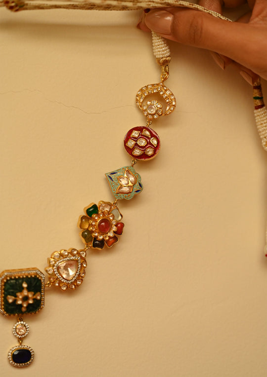 Sterling Silver Navrasa Necklace