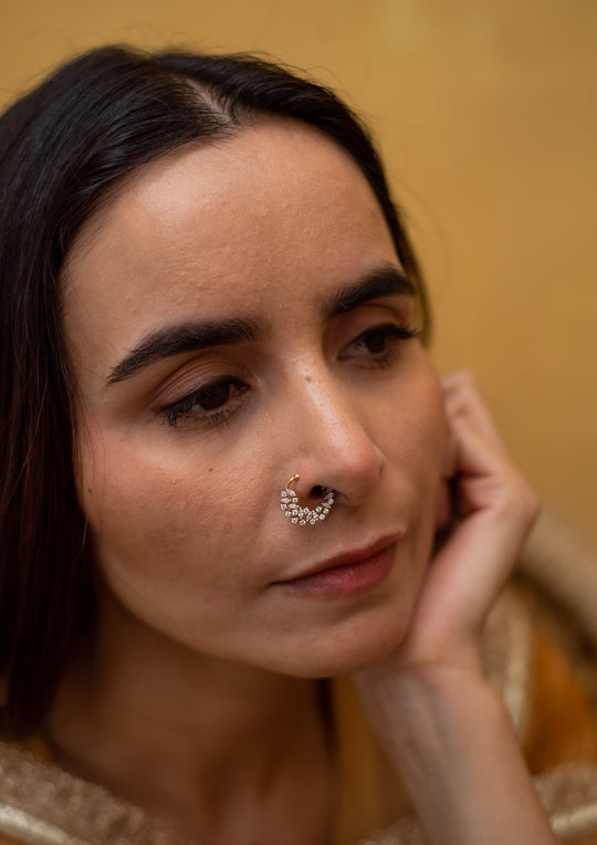 Sterling Silver Shangrila Nath (Right Side Clip-On)