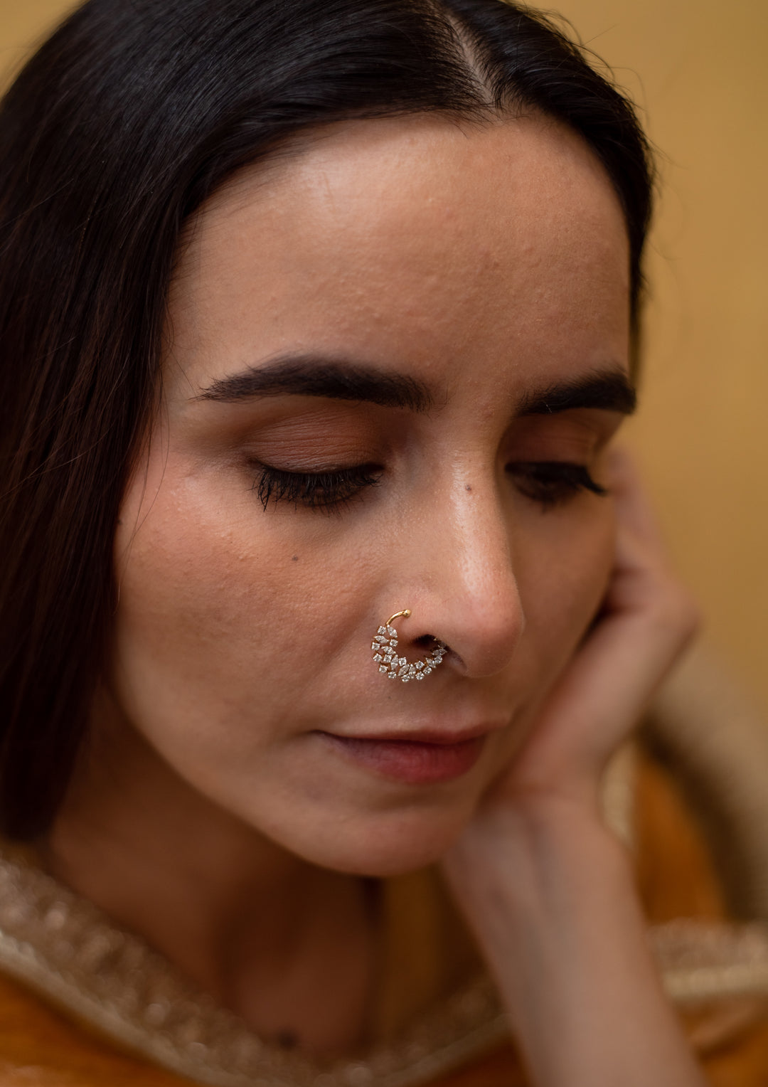 Sterling Silver Shangrila Nath (Right Side Clip-On)