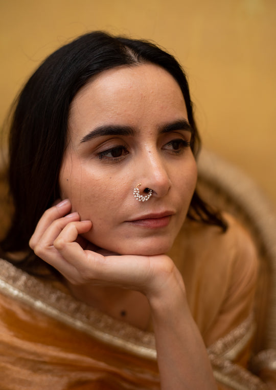 Sterling Silver Shangrila Nath (Right Side Clip-On)