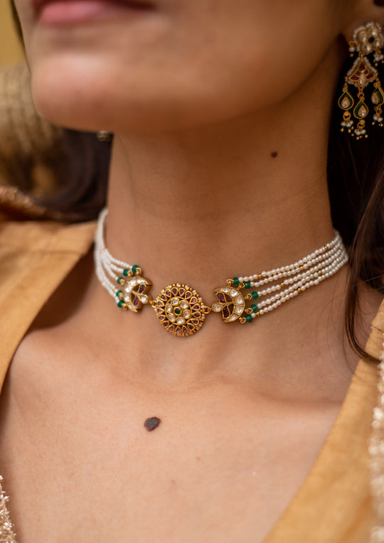 Tukra Multicolored Choker