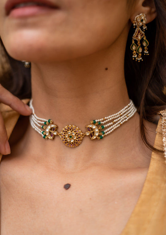 Tukra Multicolored Choker
