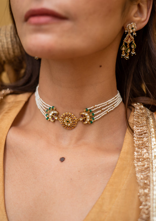 Tukra Multicolored Choker