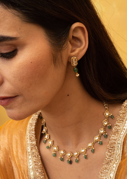 Ahilya Emerald Earrings