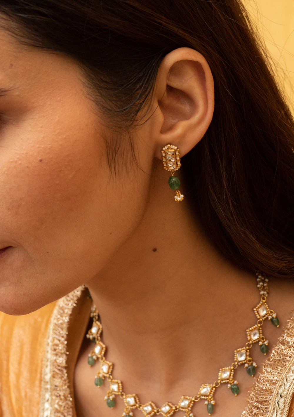 Ahilya Emerald Earrings