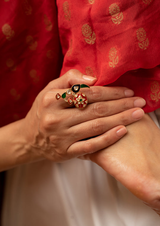Tota Multicolored Ring (Adjustable)