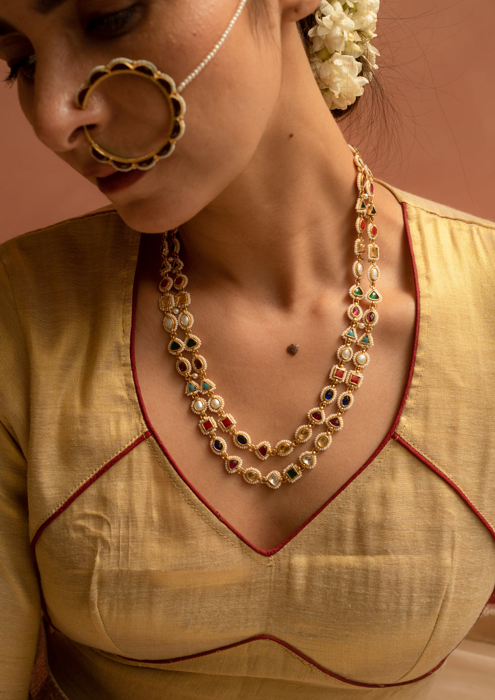 Rangoon Navratna Necklace
