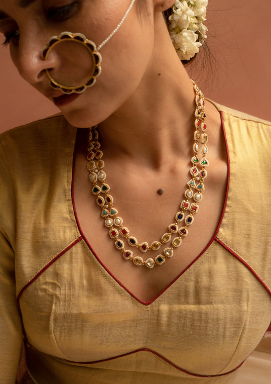 Rangoon Navratna Necklace