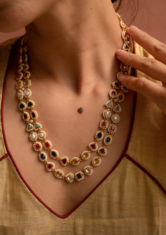 Rangoon Navratna Necklace
