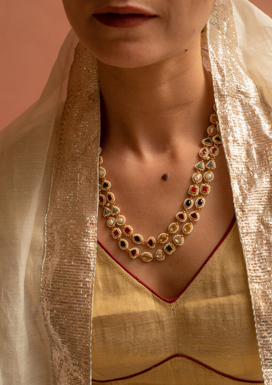 Rangoon Navratna Necklace