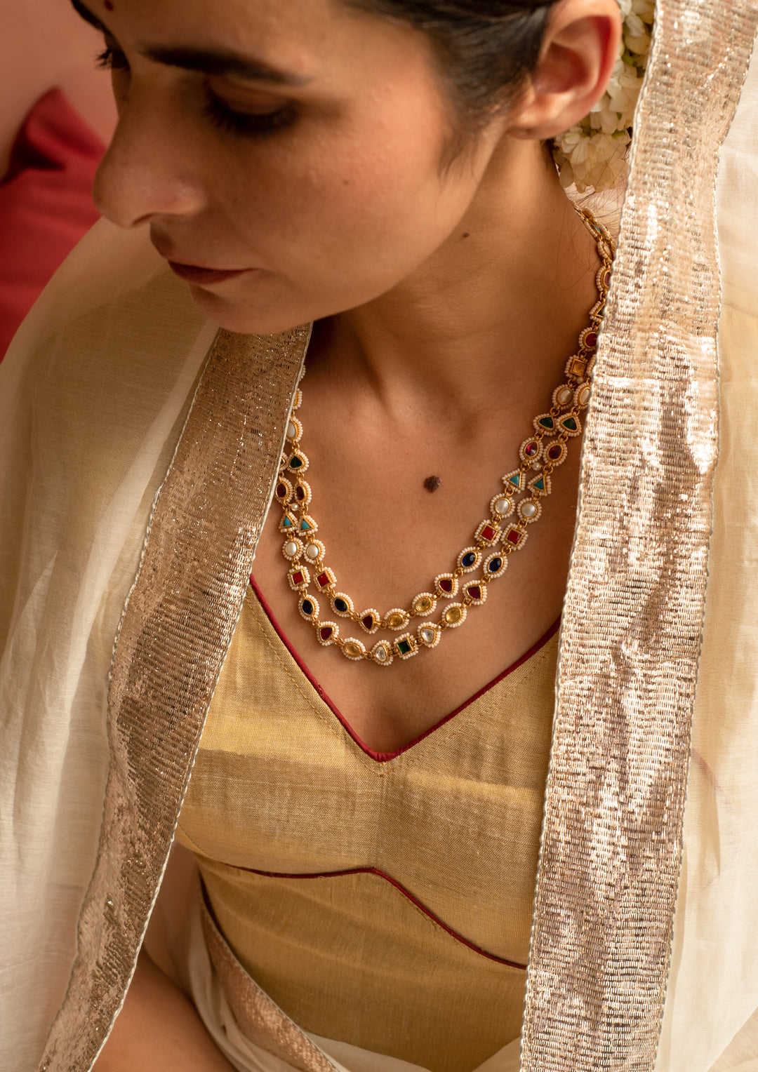 Rangoon Navratna Necklace