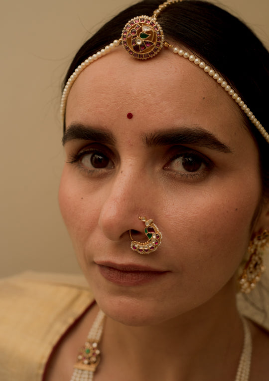 Sarayu Multciolored Nath (Clip-On)