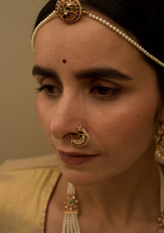 Sarayu Multciolored Nath (Clip-On)