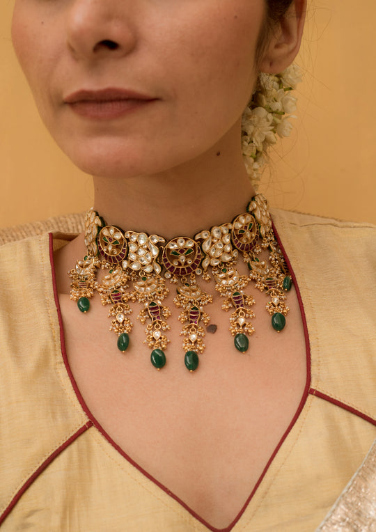 Khimsar Multicolored Choker