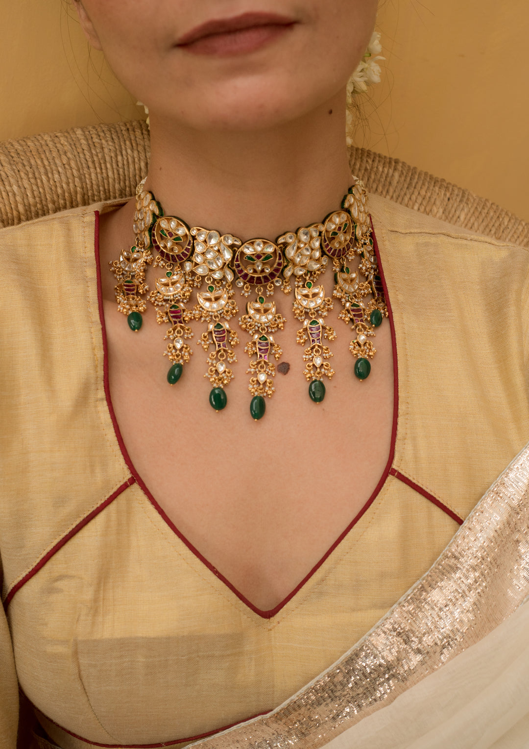 Khimsar Multicolored Choker