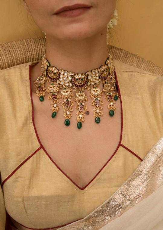 Khimsar Multicolored Choker