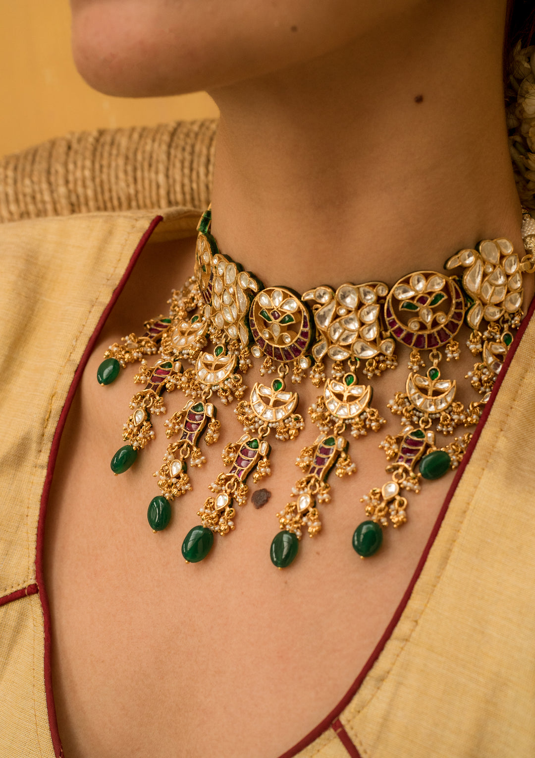 Khimsar Multicolored Choker