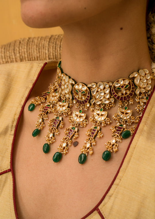 Khimsar Multicolored Choker