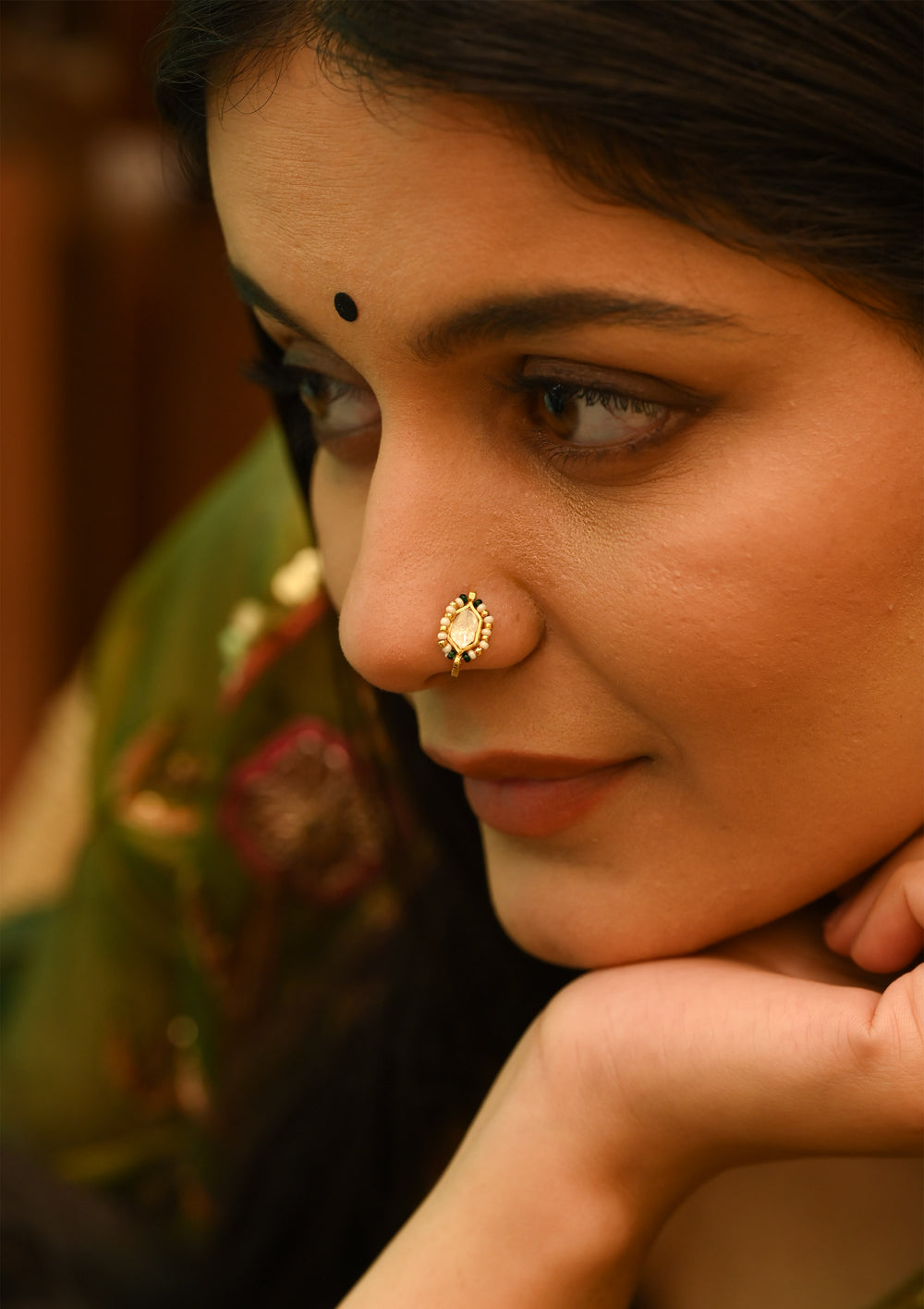 Sterling Silver Shyama Clip-On Nath