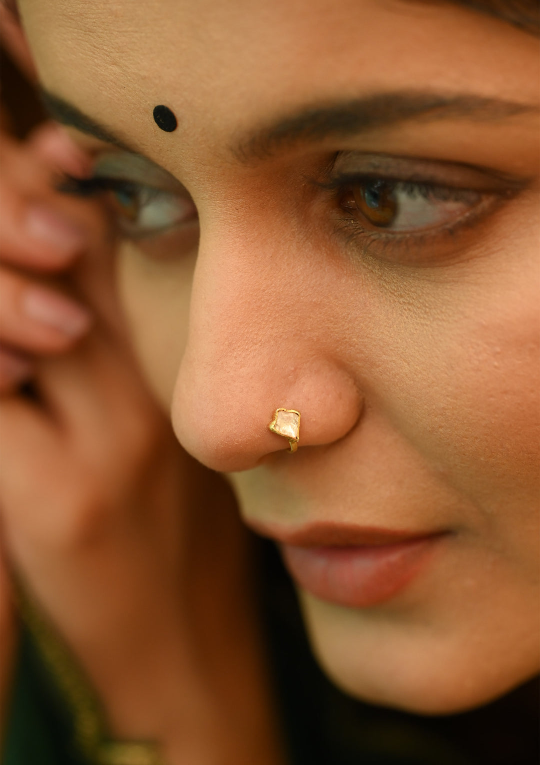 Sterling Silver Tukra Clip-On Nath