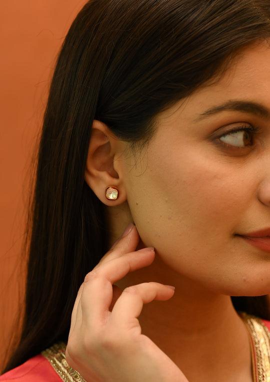 Sterling Silver Red Bodhi Earrings