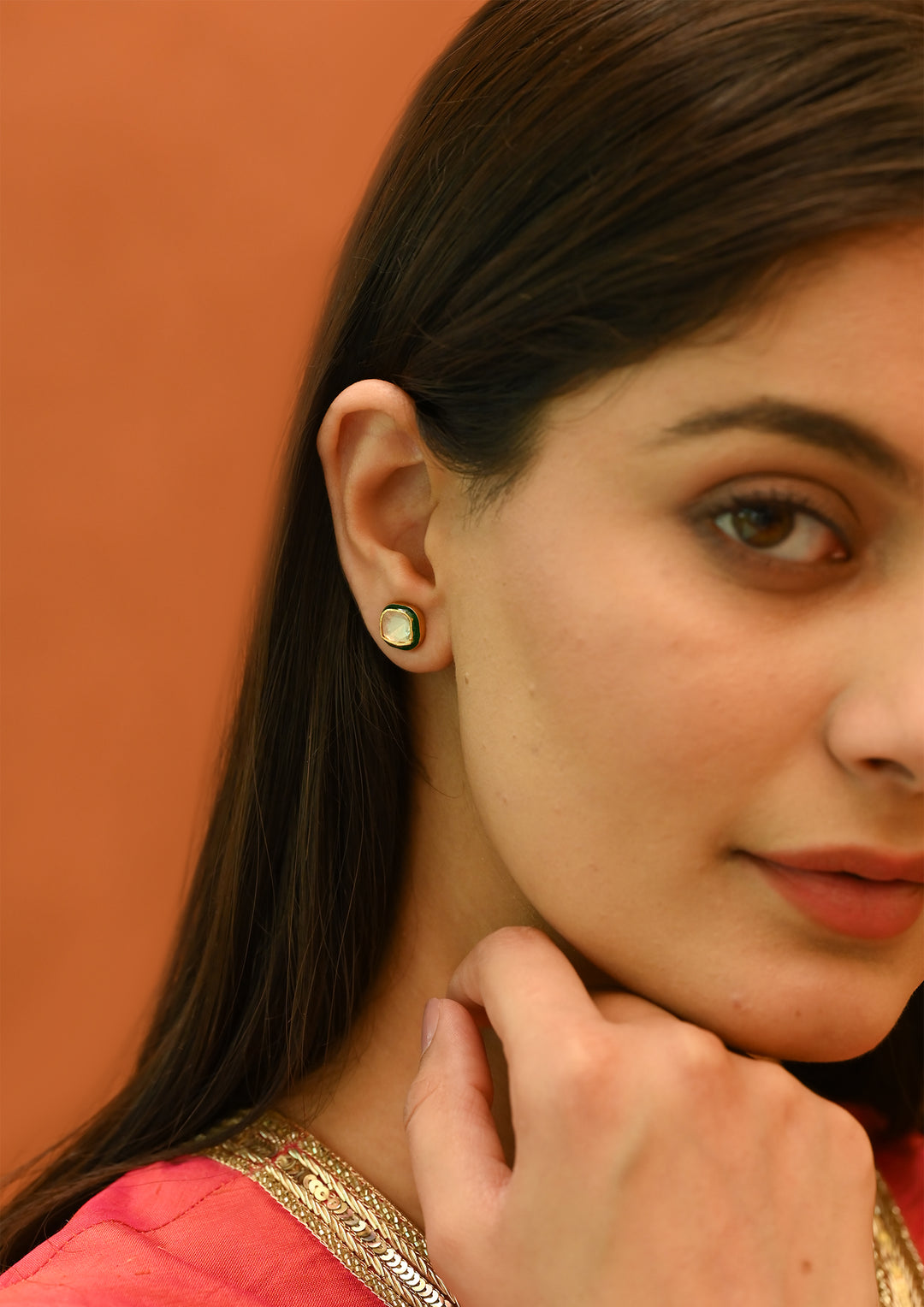 Sterling Silver Green Bodhi Earrings