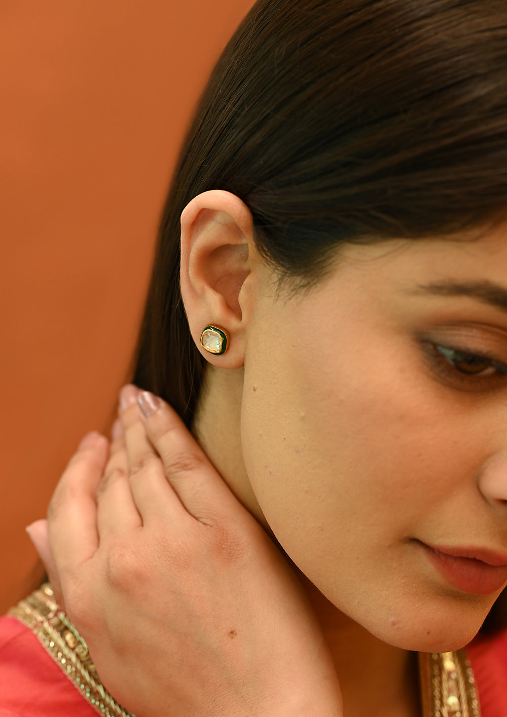 Sterling Silver Green Bodhi Earrings