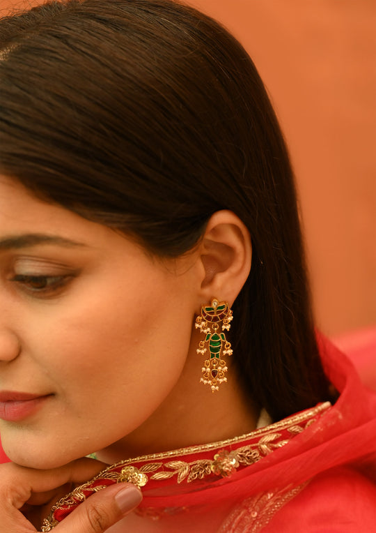 Small Multicolored Macha Earrings