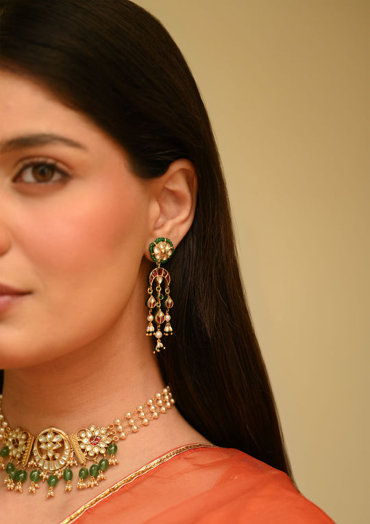 Pichwai Earrings