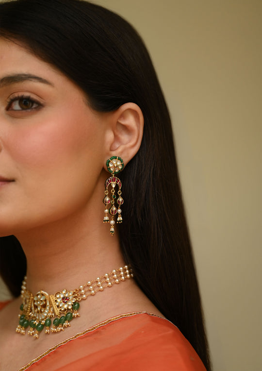 Pichwai Earrings