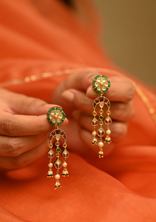 Pichwai Earrings