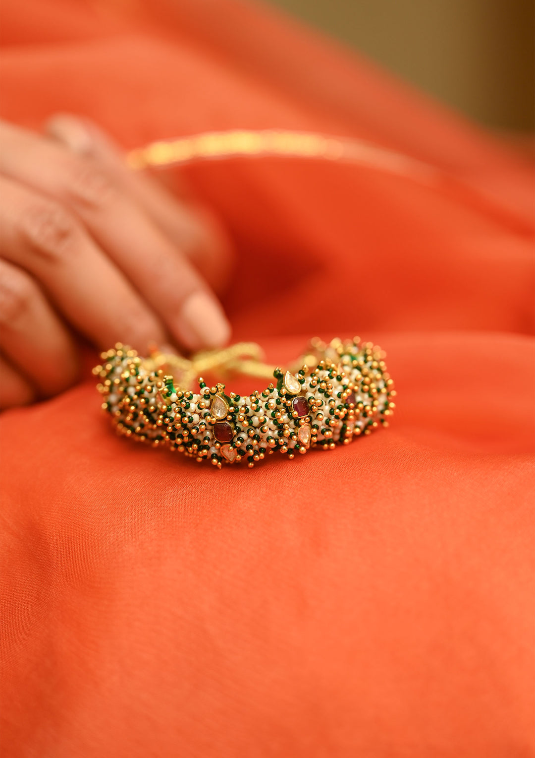 Sterling Silver Albeliya Paunchi Bracelet (Customized Size)