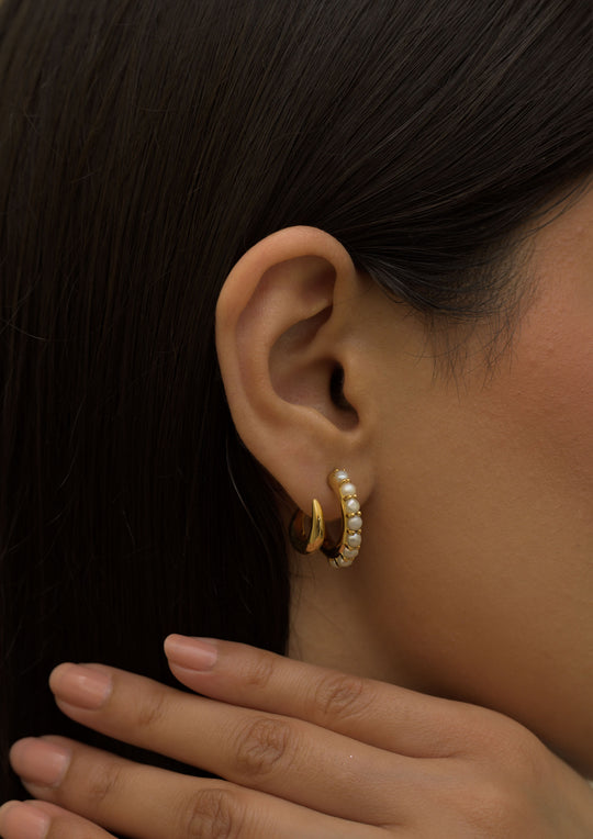 Pearly Coils Earrings