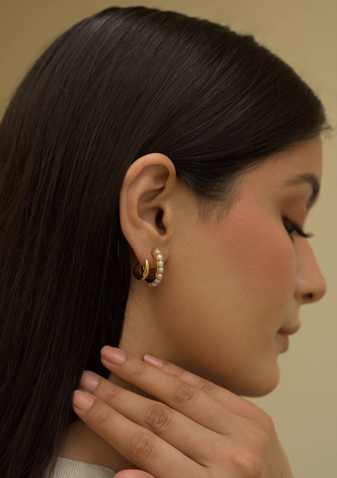 Pearly Coils Earrings