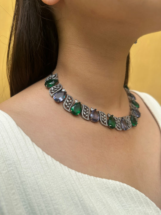 Aurora Necklace and Earrings