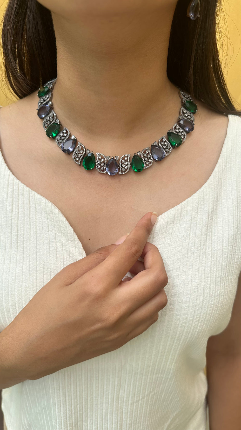 Aurora Necklace and Earrings