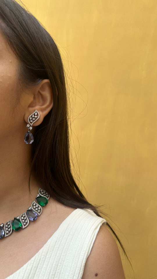 Aurora Necklace and Earrings