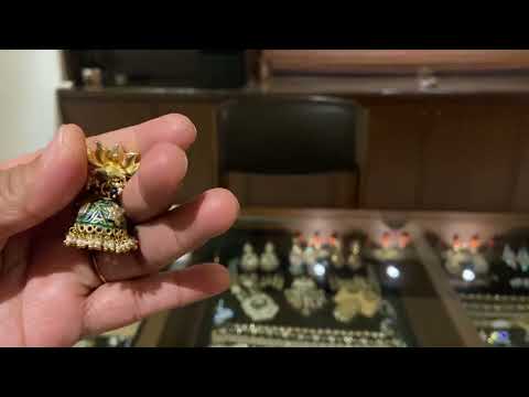 Sterling Silver Padmakunja Jhumka Earrings