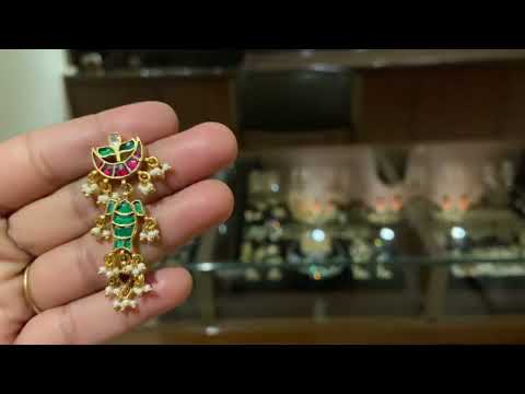 Small Multicolored Macha Earrings