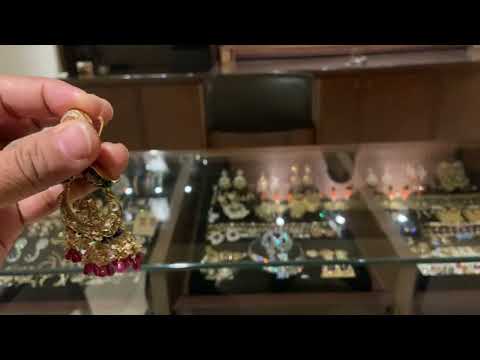 Sterling Silver Gulbagh Chaandbali Earrings