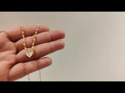 Sterling Silver Heartbeat Necklace