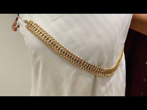 Golconda Kundan Multipurpose Kamarbandh and Necklace (Customized Size)