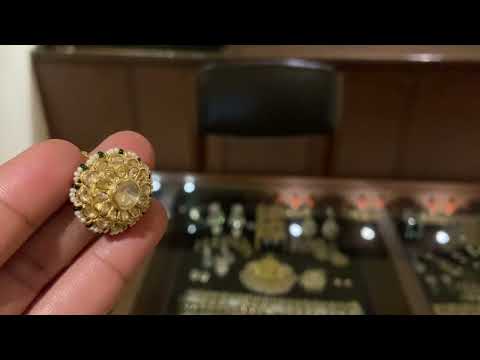 Sterling Silver Classic Polki Pachikari Ring