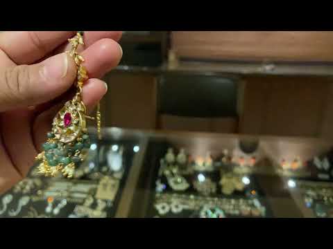 Sterling Silver Shabnam Earrings with Kanauti