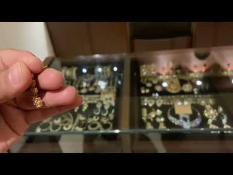 Monochrome Tri Layer Kundan Earrings