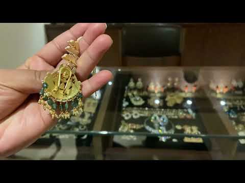 Sterling Silver Rajnigandha Chaandbali Earrings with Kanauti