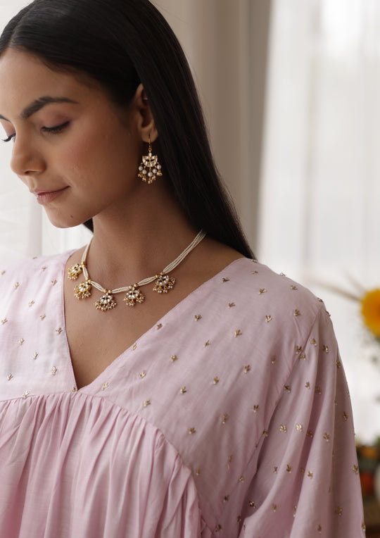 Golden Diya Necklace