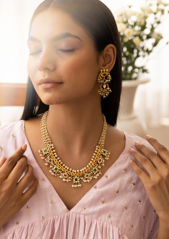 Multicolored Gutapasallu Earrings