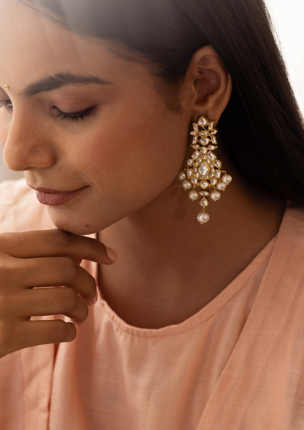 Classic Roshni Long Earrings